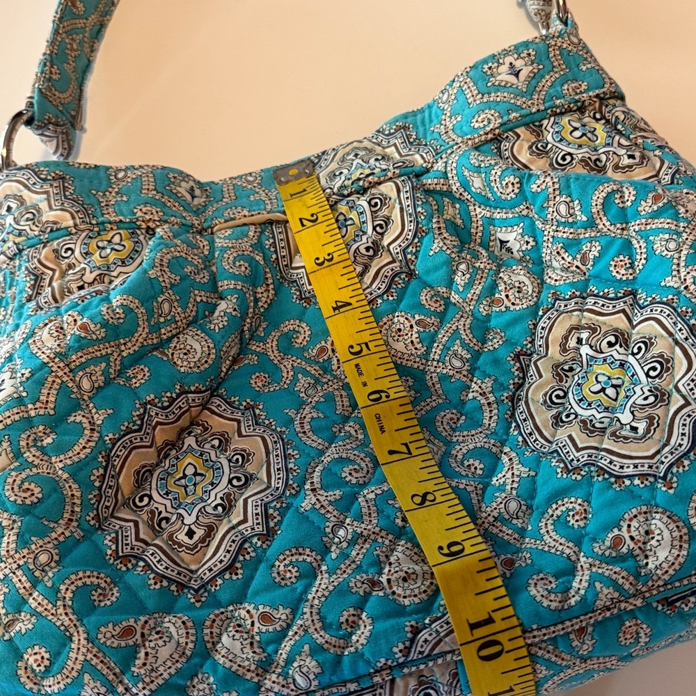 Vera Bradley retired pattern Totally Turq in Maggie style bag. Reversible. - Picture 7 of 10